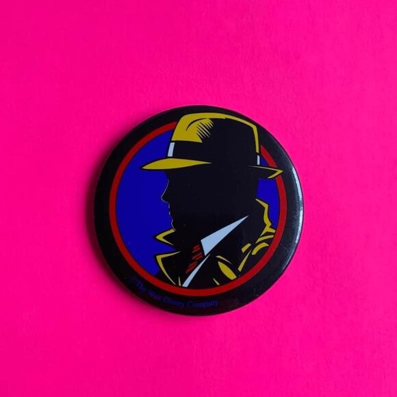 Vintage Walt Disney Dick Tracy 1990s Pinback Button - Picture 1 of 3